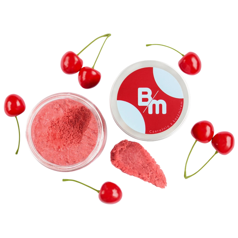 Czereśnia z kaszmirem – wygładzający peeling do ciała 250 g | Bracia Mydlarze