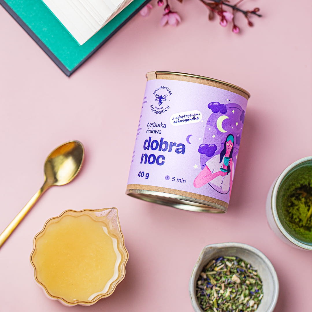 Herbatka ziołowa na dobranoc bez kofeiny | Dobranoc | Pasieki Sadowskich