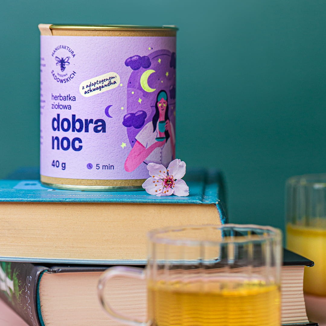 Herbatka ziołowa na dobranoc bez kofeiny | Dobranoc | Pasieki Sadowskich