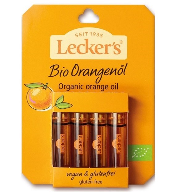 Aromat pomarańczowy BIO 4×2 ml – naturalny aromat do ciast | Lecker’s