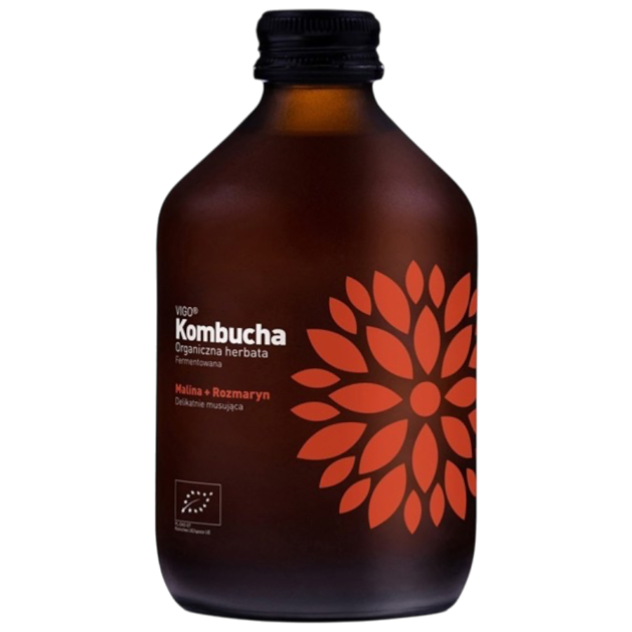 BIO VIGO Kombucha Malina + Rozmaryn napój fermentowany | 330 ml