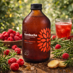 BIO VIGO Kombucha Malina + Rozmaryn napój fermentowany | 330 ml