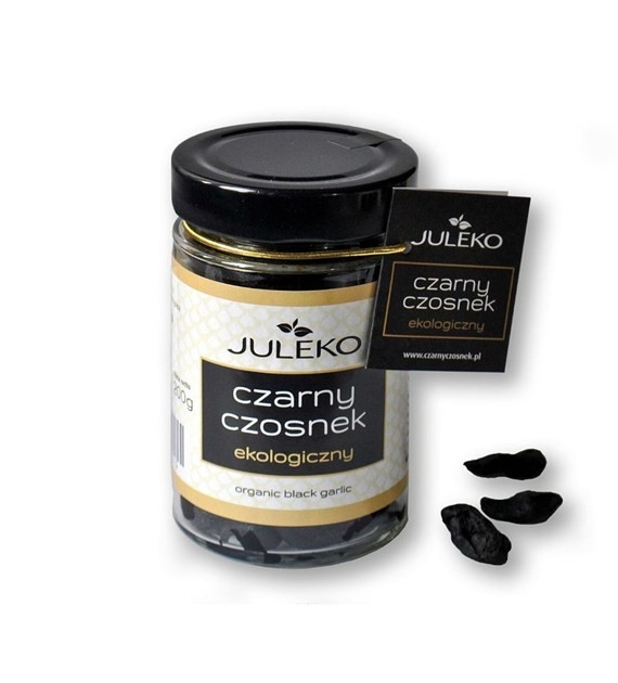 Czarny czosnek BIO 200 g – fermentowany czosnek ekologiczny | Juleko