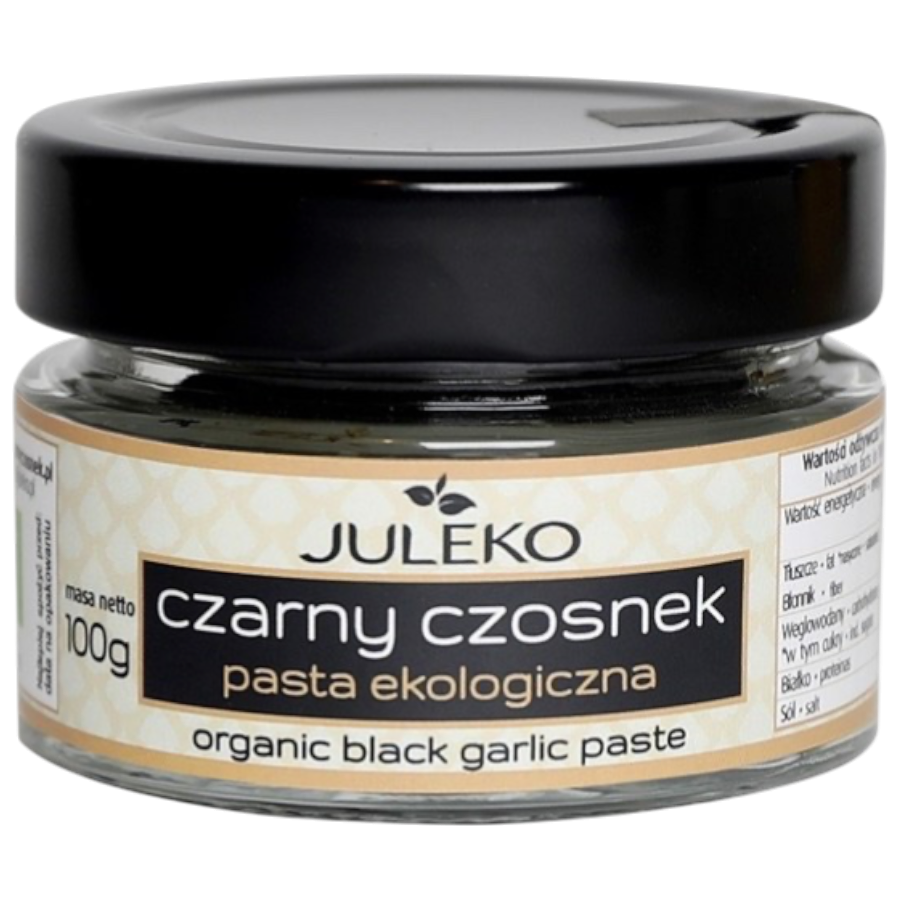 Czarny czosnek pasta BIO 100 g – pasta z fermentowanego czosnku | Juleko