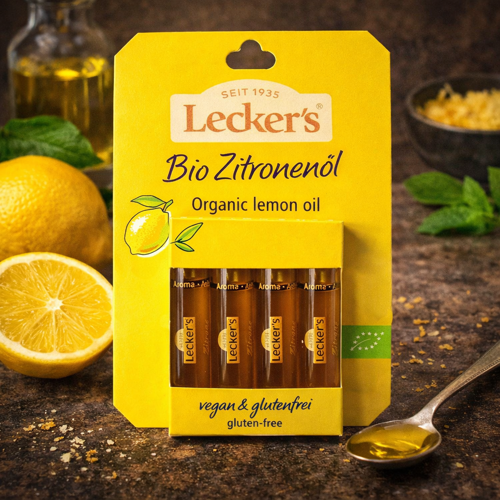 Aromat cytrynowy BIO 4x2 ml Lecker’s