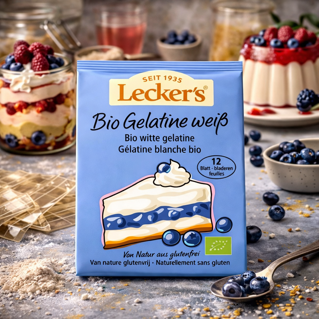 Żelatyna w listkach BIO 20 g Lecker’s