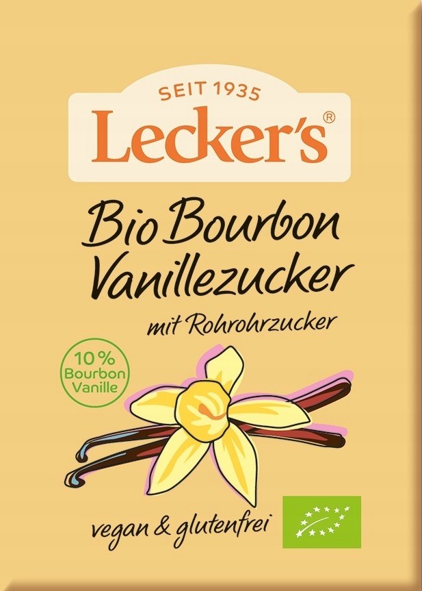 Cukier waniliowy Bourbon BIO 8 g Lecker’s