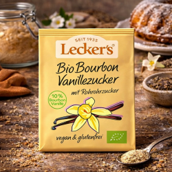Cukier waniliowy Bourbon BIO 8 g Lecker’s