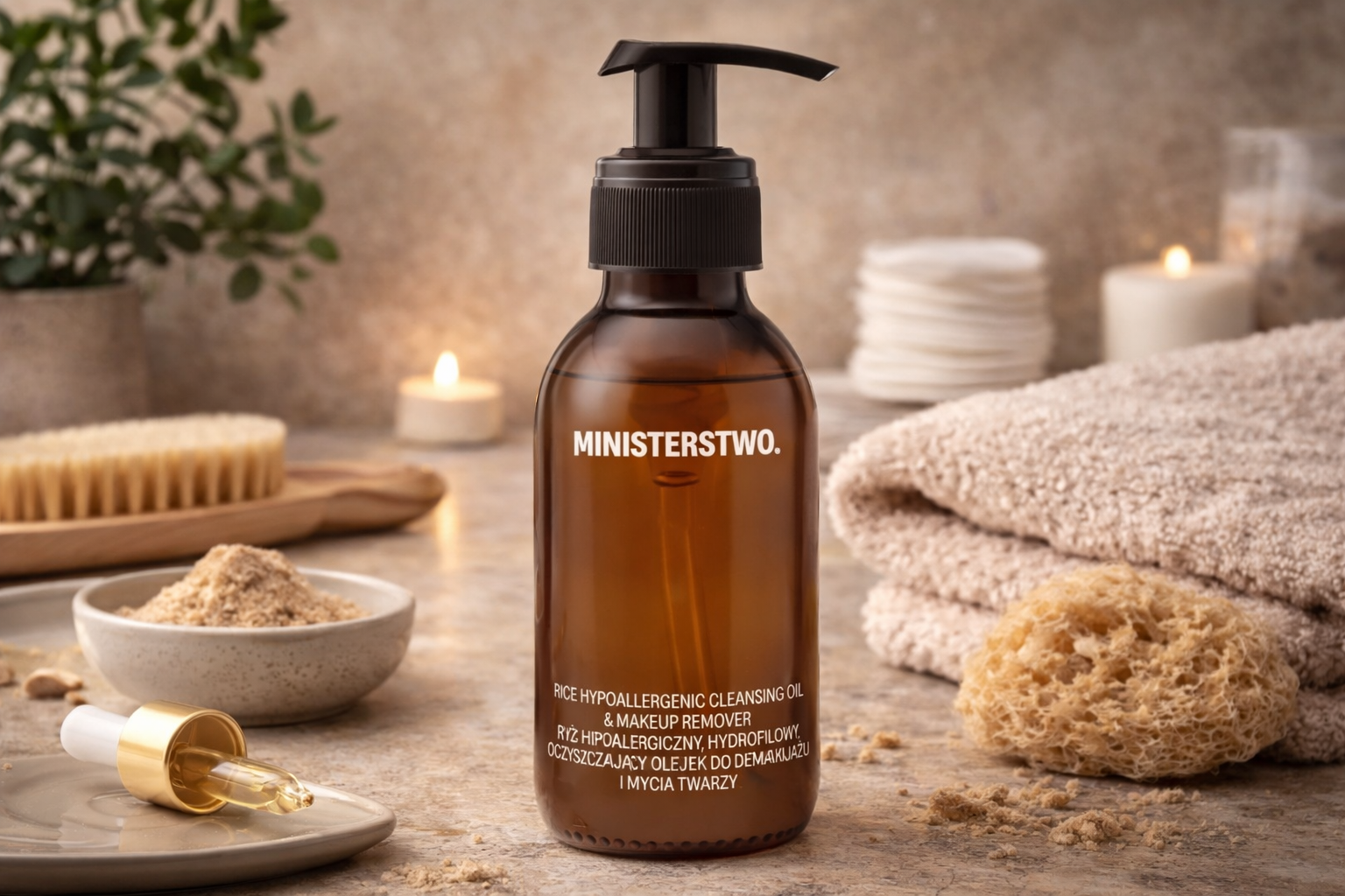 Ryż olejek do demakijażu i mycia twarzy 140 ml | Ministerstwo