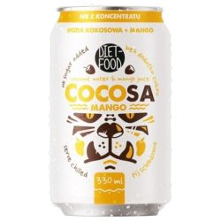 Woda kokosowa z sokiem z mango NFC 330 ml | Cocosa