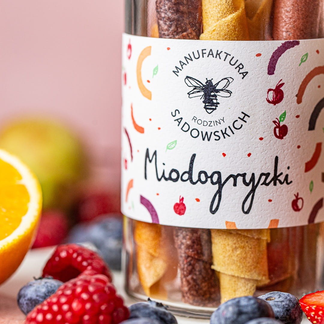 Miodogryzki owocowa przekąska z miodem 100 g | Pasieki Sadowskich