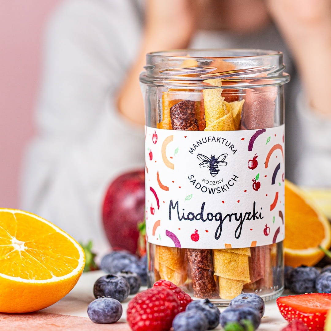 Miodogryzki owocowa przekąska z miodem 100 g | Pasieki Sadowskich