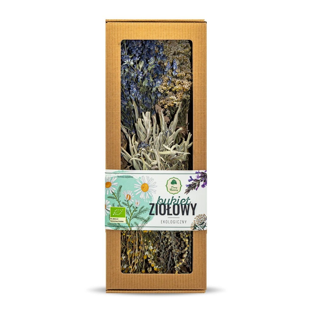 Bukiet ziołowy EKO 100 g – suszone zioła do kąpieli i dekoracji | Dary Natury