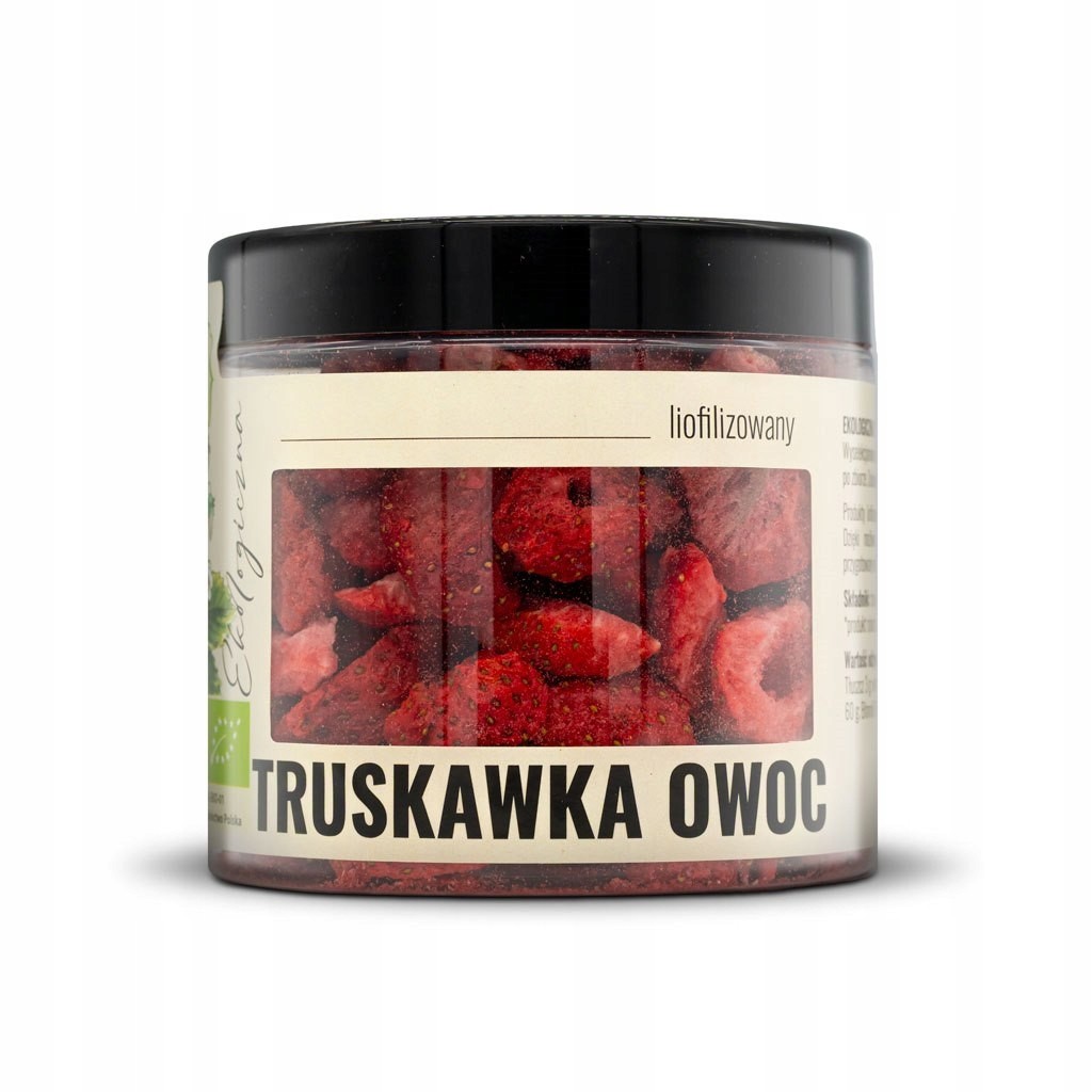 Truskawka liofilizowana EKO 30 g – chrupiące owoce | Dary Natury