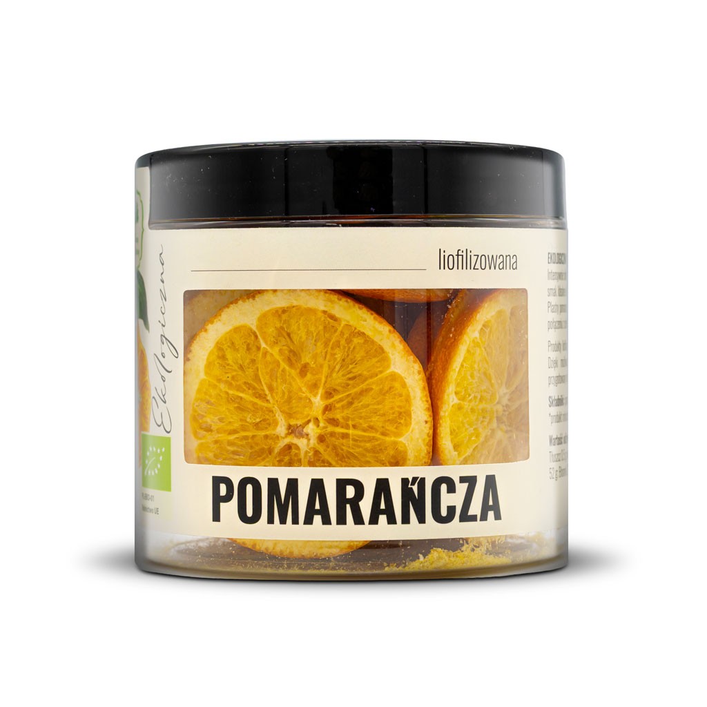 Pomarańcza liofilizowana plastry EKO 50 g – do herbaty i deserów | Dary Natury