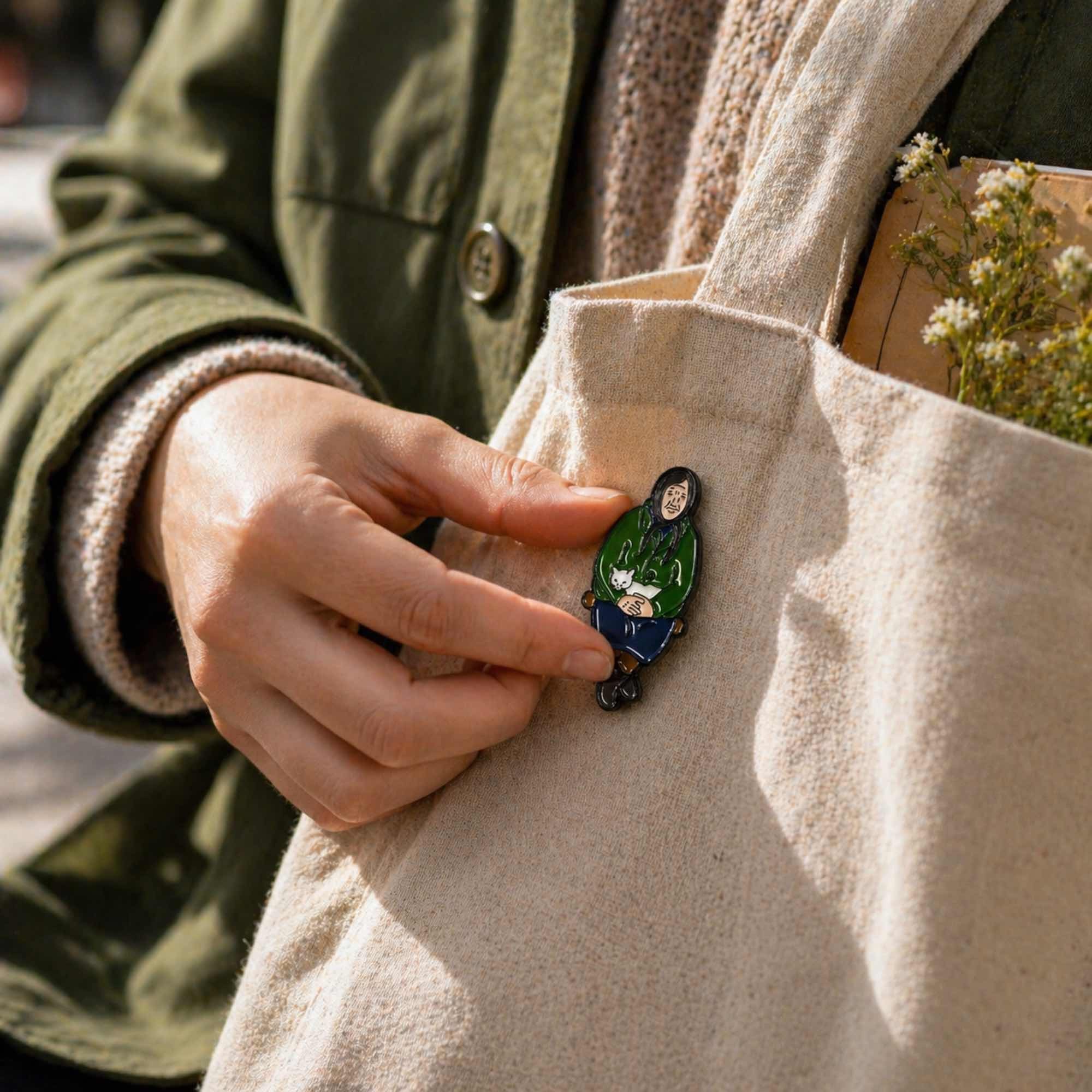 Pin Babcia – przypinka z babcią | Paw Generation