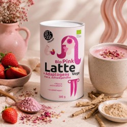 Vege Latte Pink BIO 300 g | mieszanka do pink latte z hibiskusem | Diet Food