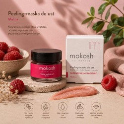 Peeling-maska do ust Malina | 15 ml | Mokosh