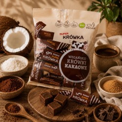Krówki bezmleczne kakaowe BIO 150 g | Super Fudgio