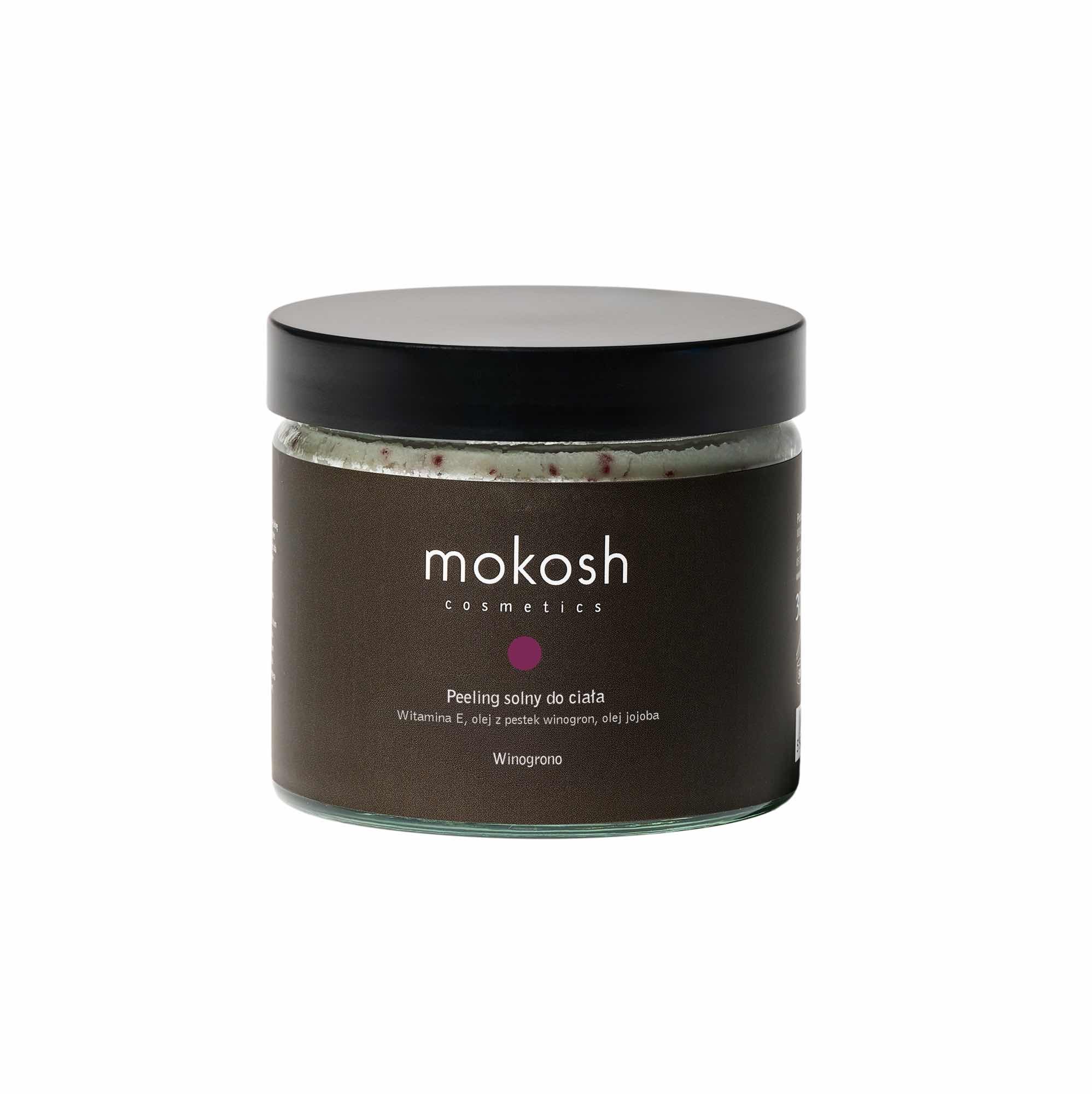 Peeling solny do ciała Winogrono | 180 ml | Mokosh