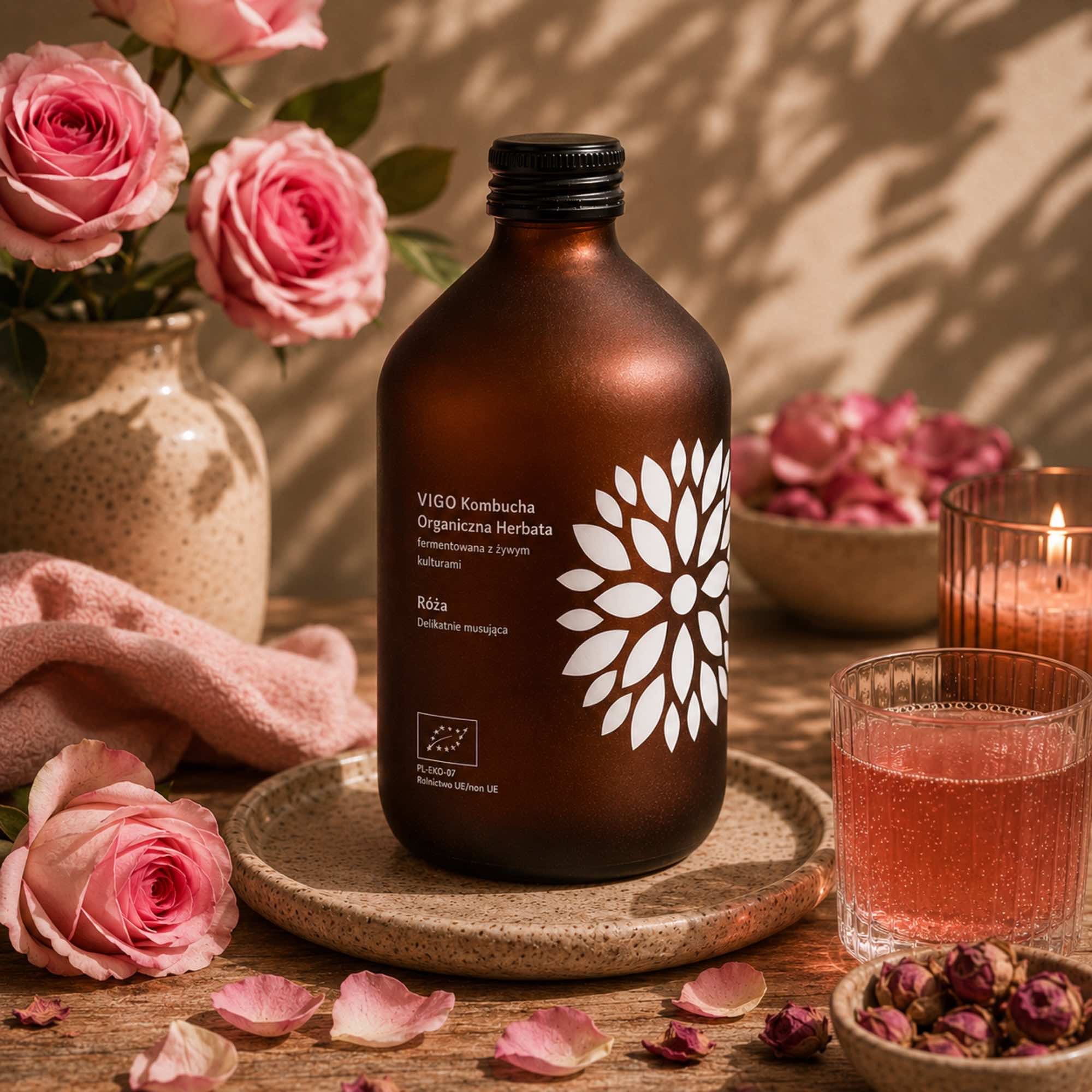 BIO VIGO Kombucha Róża | 330 ml | Vigo