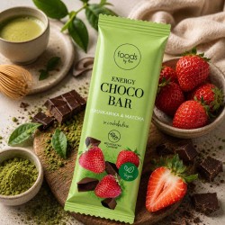 Energy Choco Bar Matcha i Truskawka | 35 g | Foods by Ann