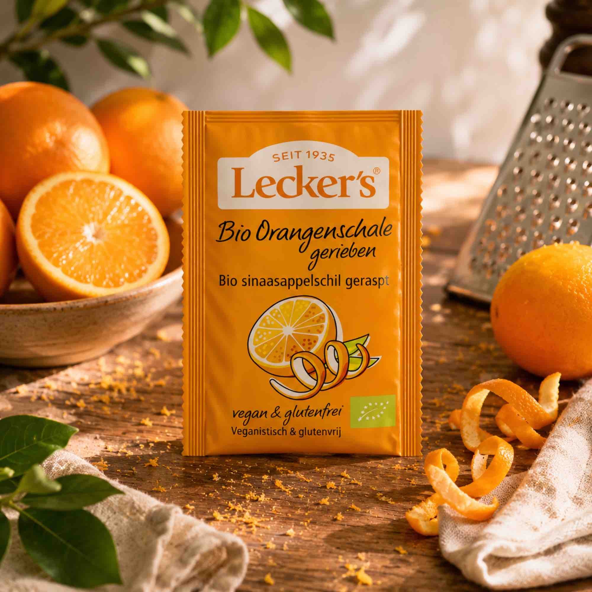 Skórka pomarańczowa starta BIO 15 g Lecker’s