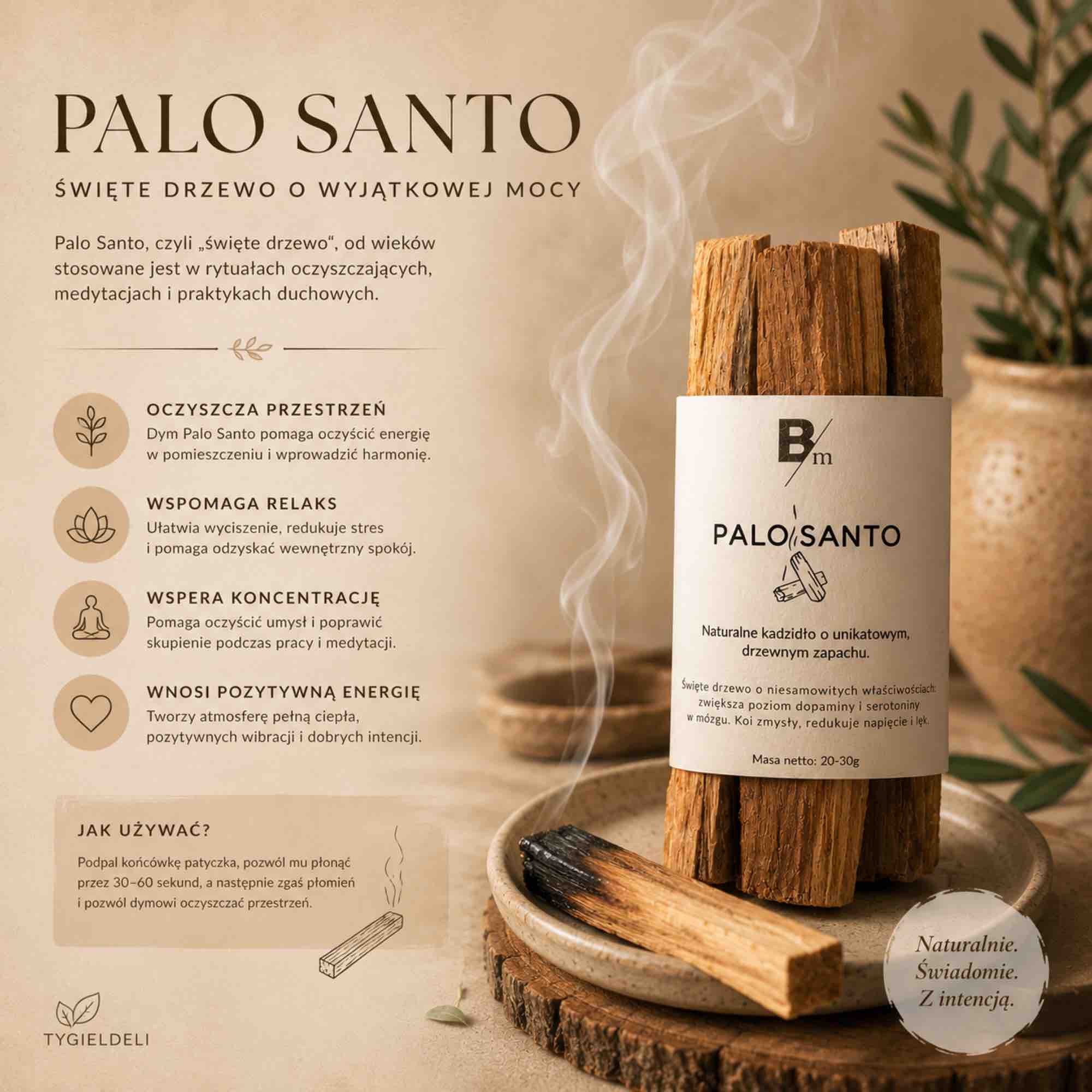 Palo santo | naturalne kadzidło z Peru | Bracia Mydlarze