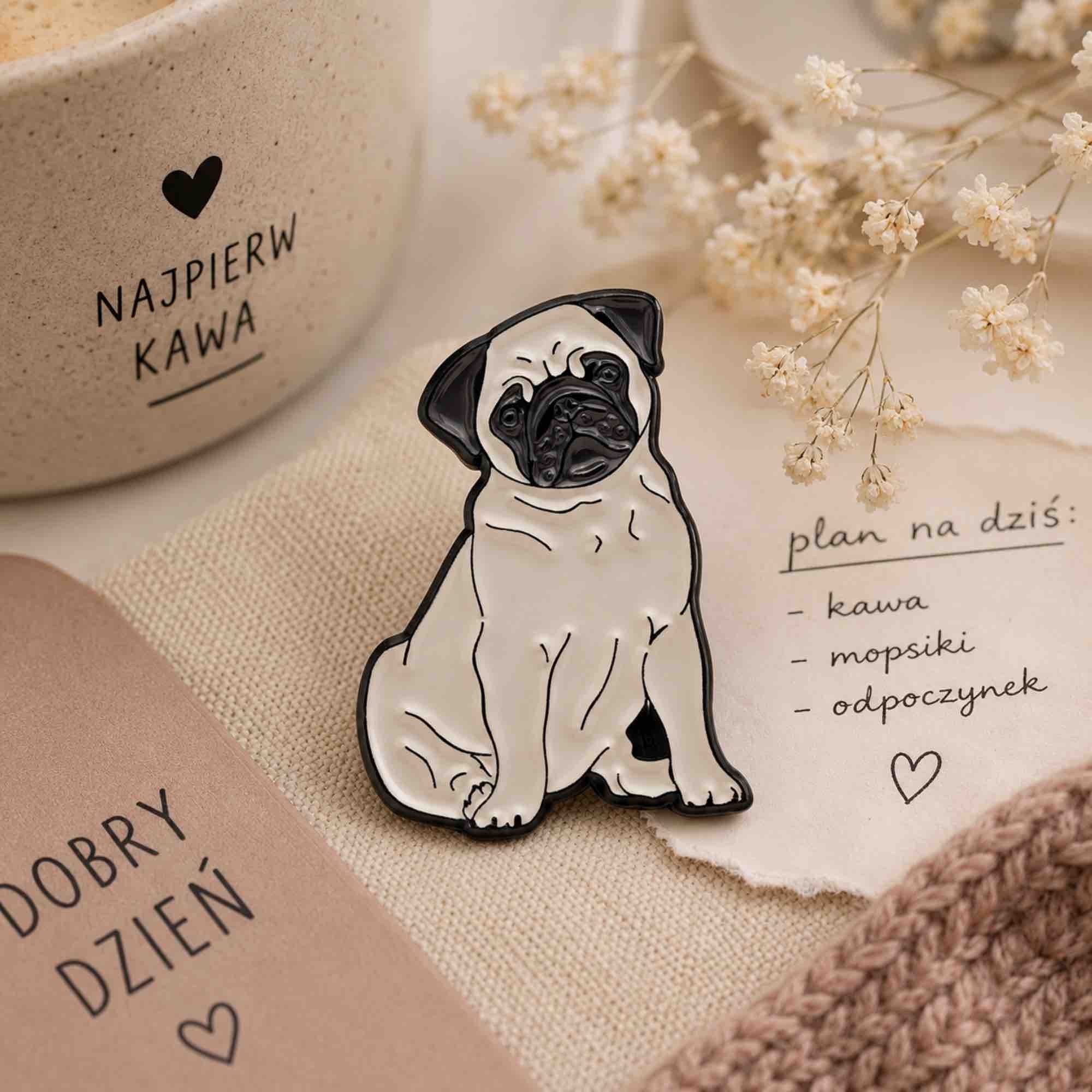Pin pies Mops | Paw Generation