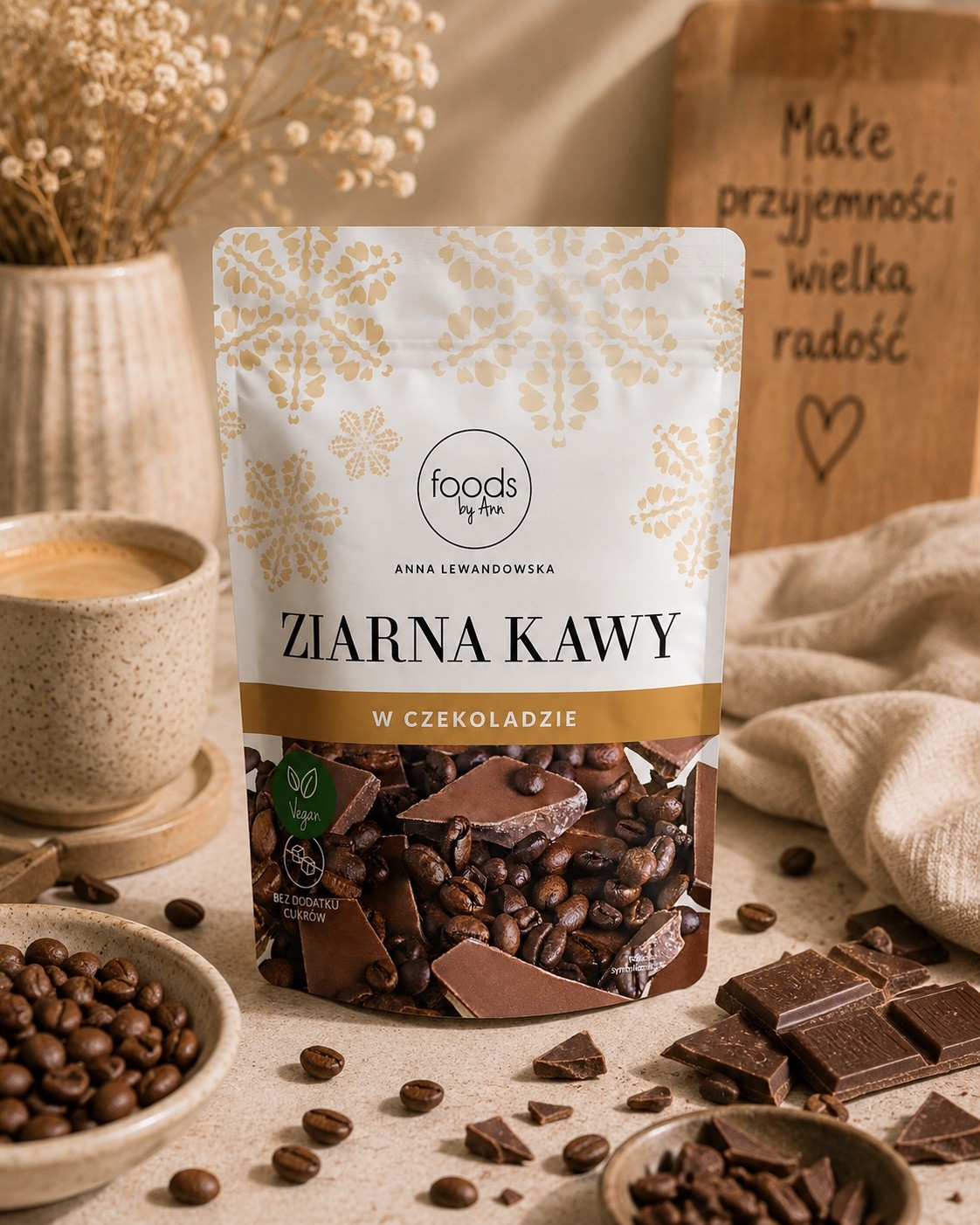 Ziarna kawy w czekoladzie | 60 g | Foods by Ann
