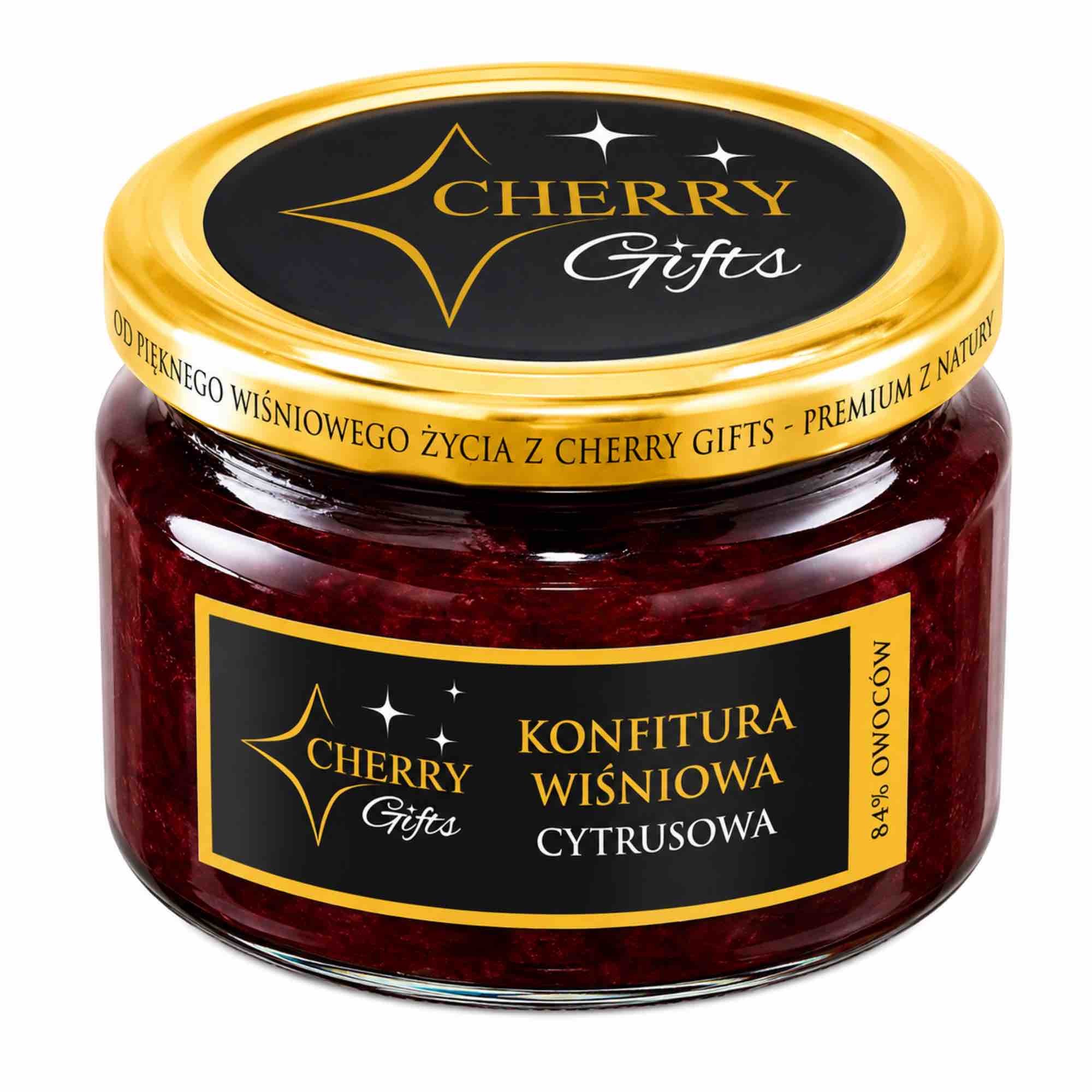 Konfitura wiśniowa cytrusowa | 235 g | Cherry Gifts