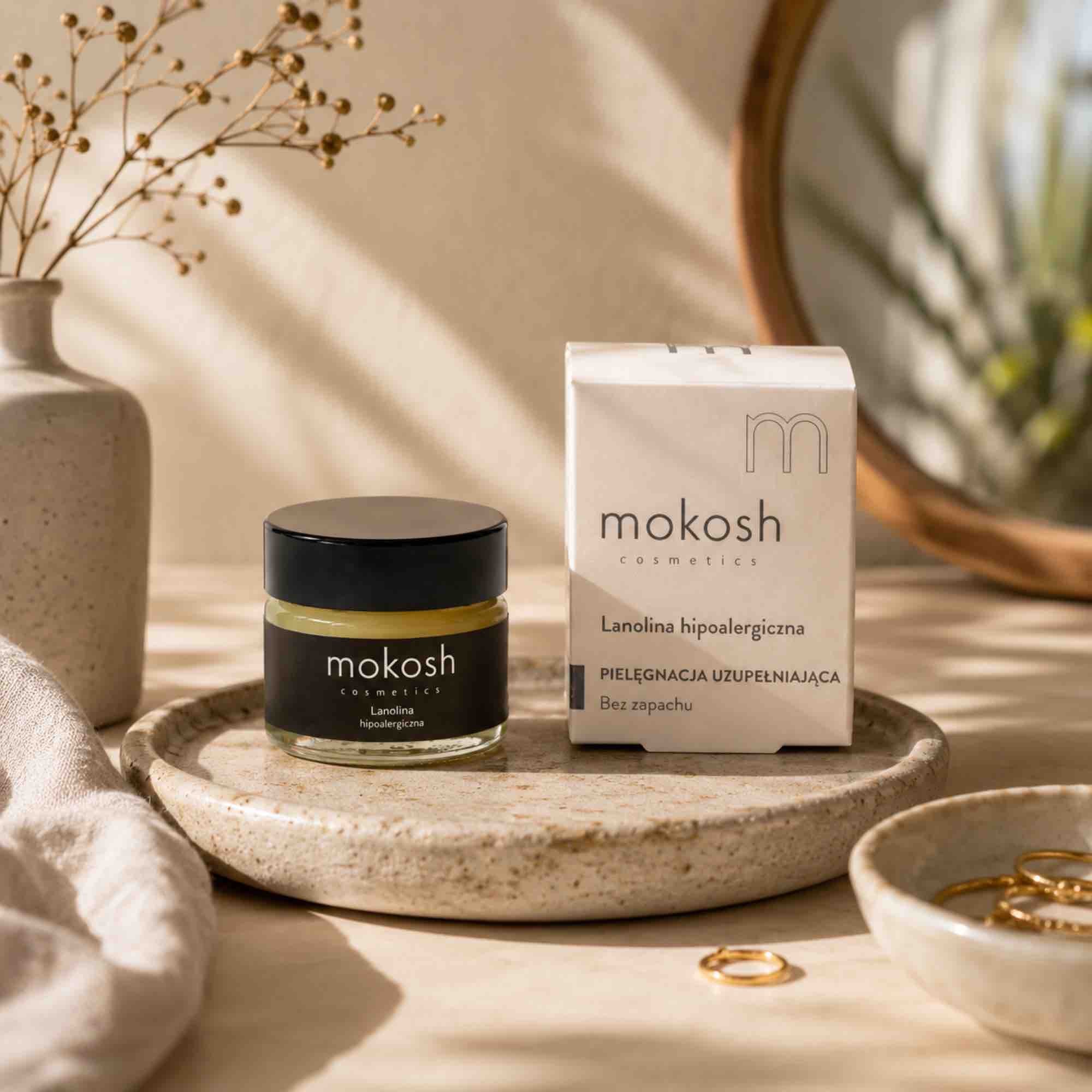 Lanolina hipoalergiczna 15 ml | Mokosh – 100% naturalna ochrona i ukojenie skóry
