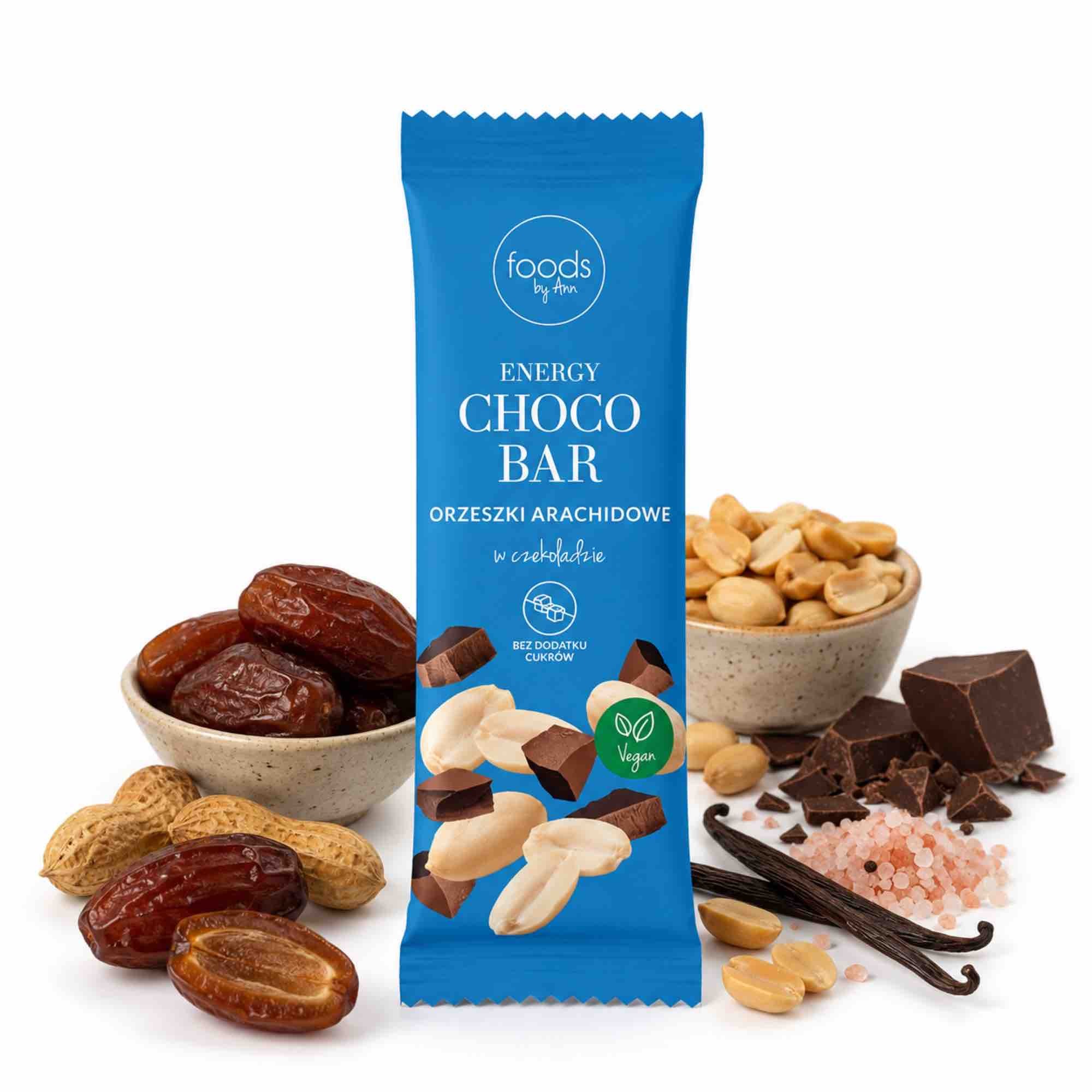 Energy Choco Bar Orzeszki Arachidowe | 35 g | Foods by Ann