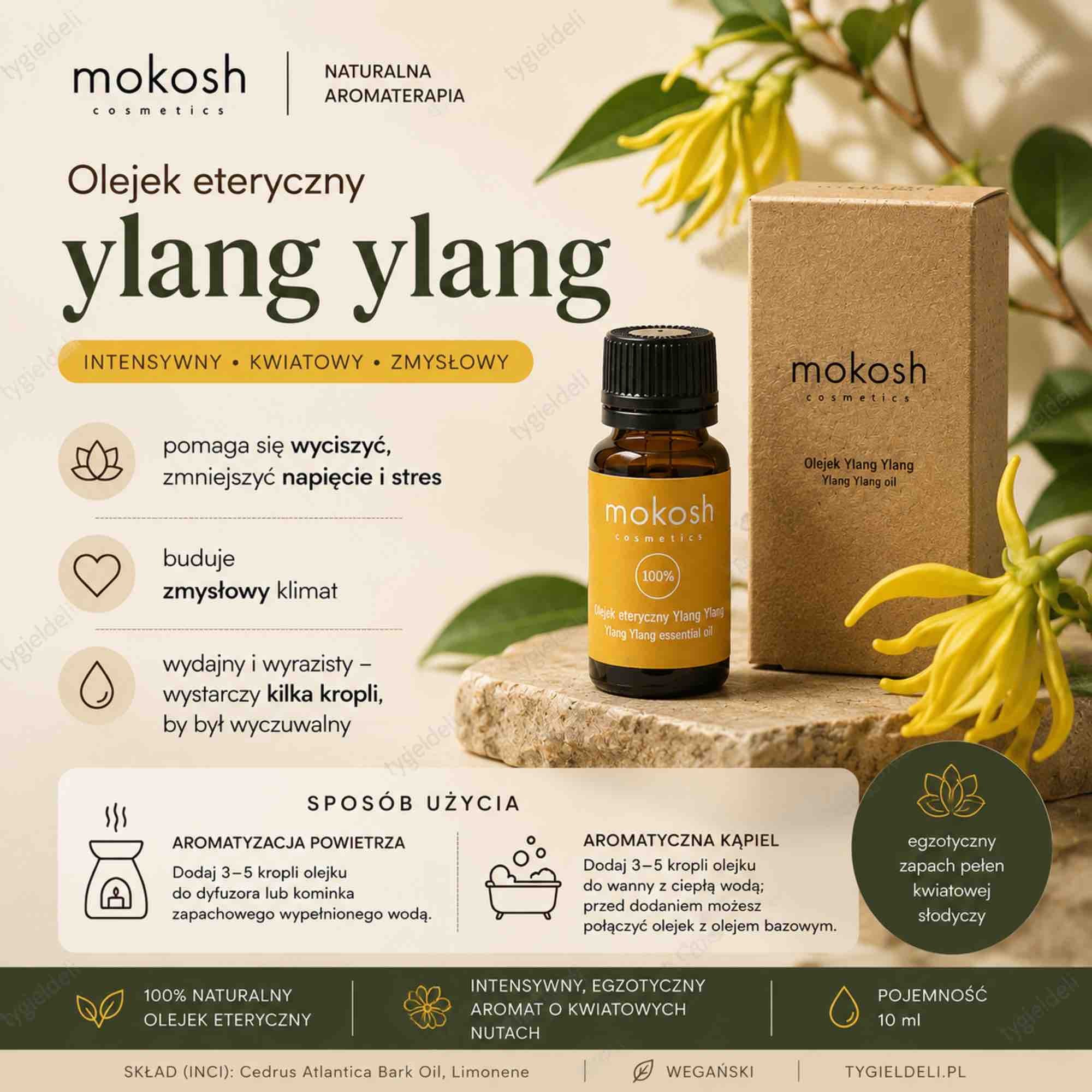 Olejek eteryczny ylang ylang | 10 ml | Mokosh