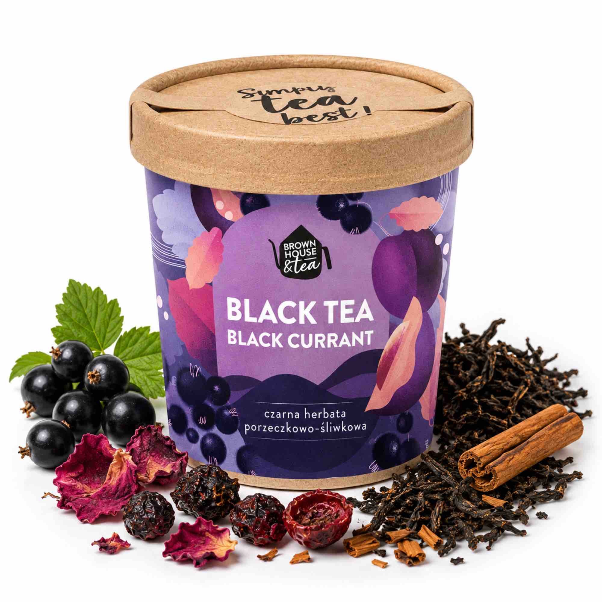 Black Tea Black Currant – czarna herbata porzeczkowo-śliwkowa | Brown House & Tea