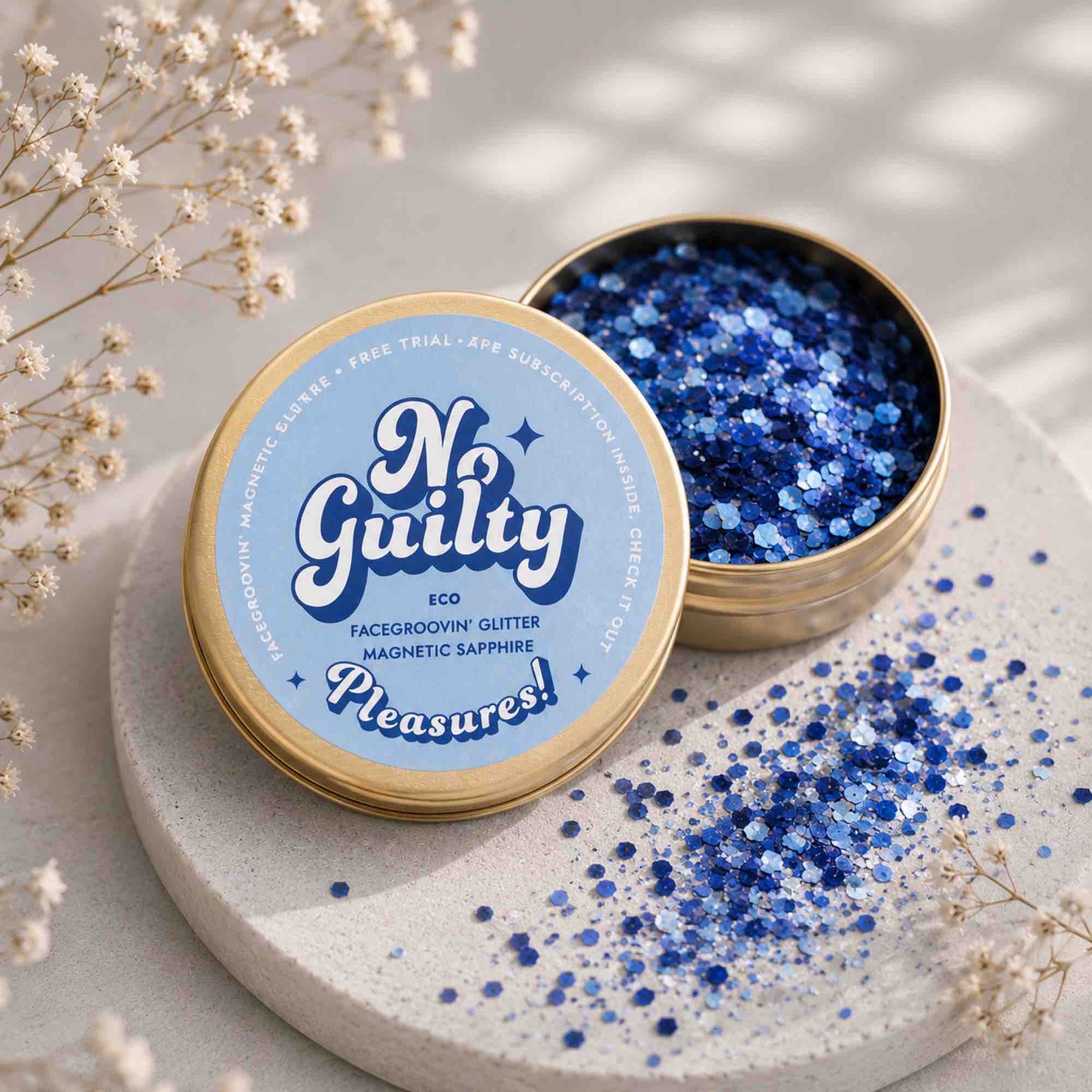 Brokat Facegroovin’ Magnetic Sapphire Glitter | 10g | Ministerstwo Dobrego Mydła ✨