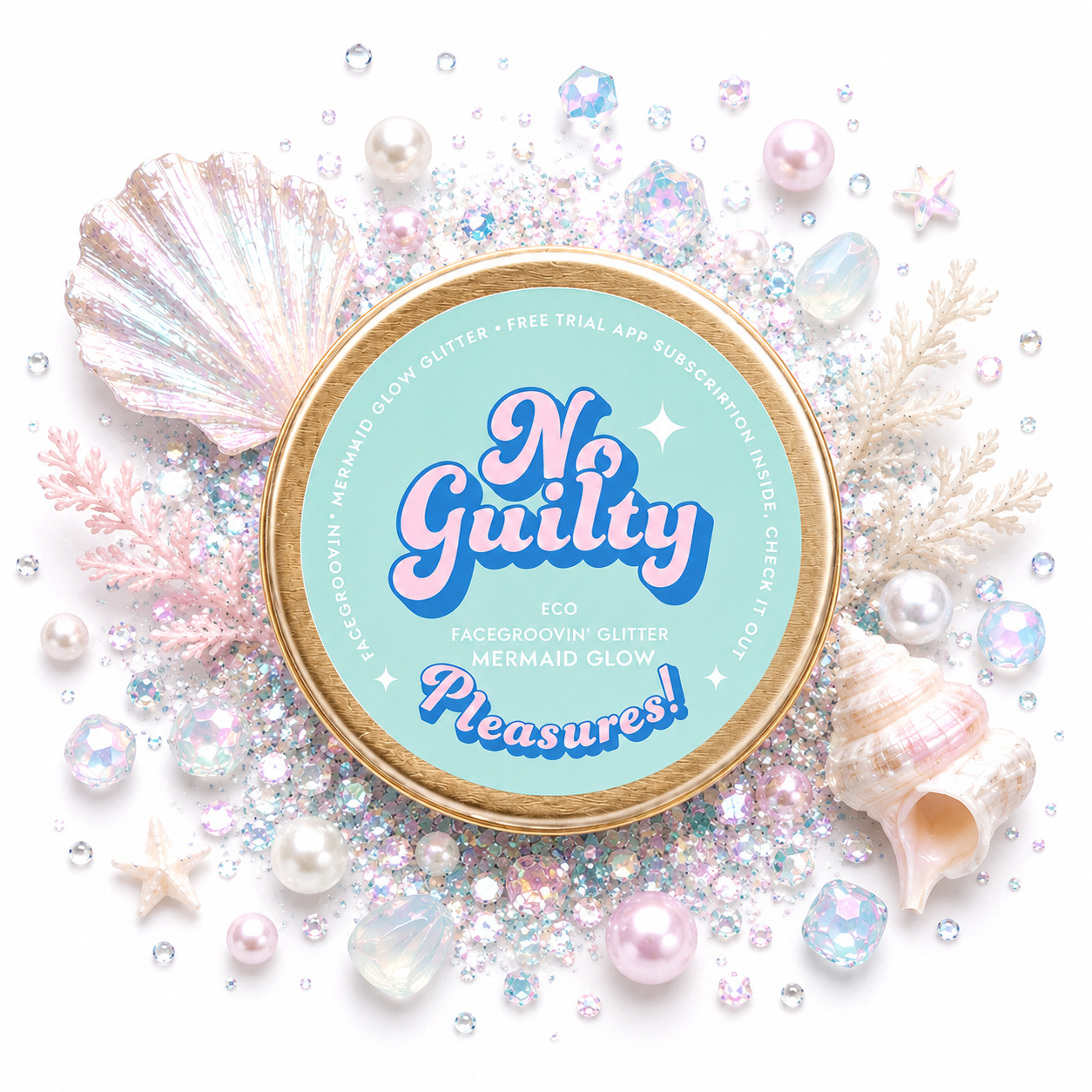 Brokat Facegroovin’ Mermaid Glow Glitter | 10g | Ministerstwo Dobrego Mydła