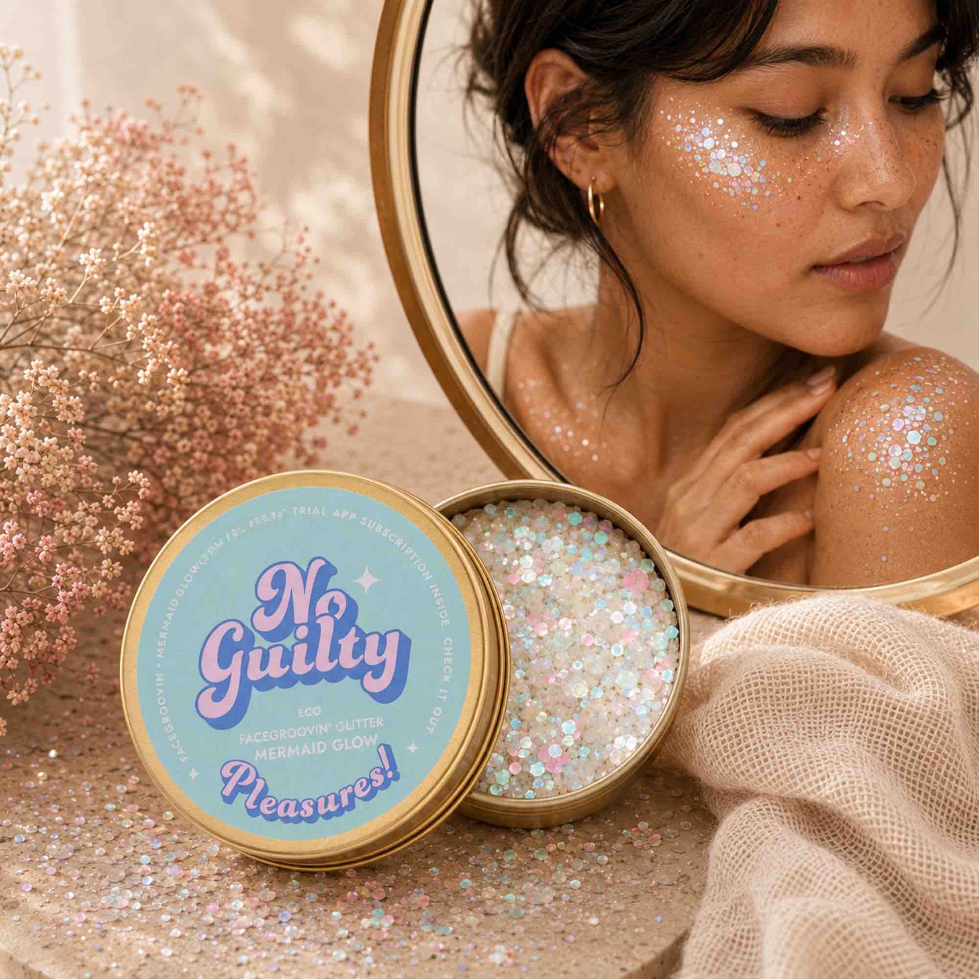 Brokat Facegroovin’ Mermaid Glow Glitter | 10g | Ministerstwo Dobrego Mydła