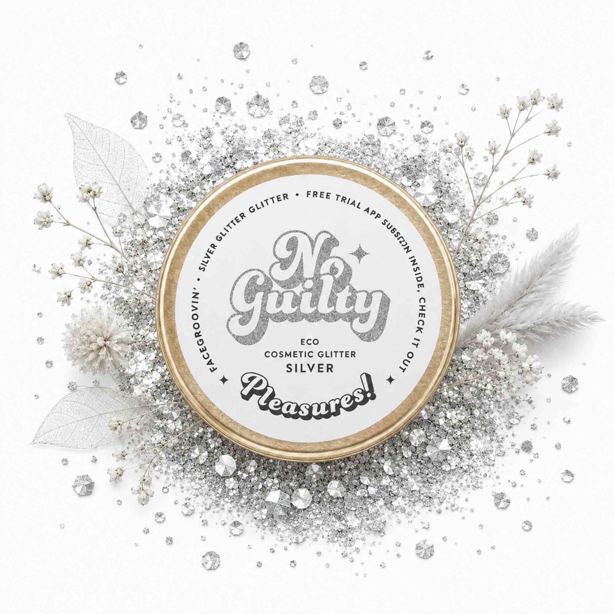 Brokat Facegroovin’ Silver Glitter | 10 g | Ministerstwo Dobrego Mydła