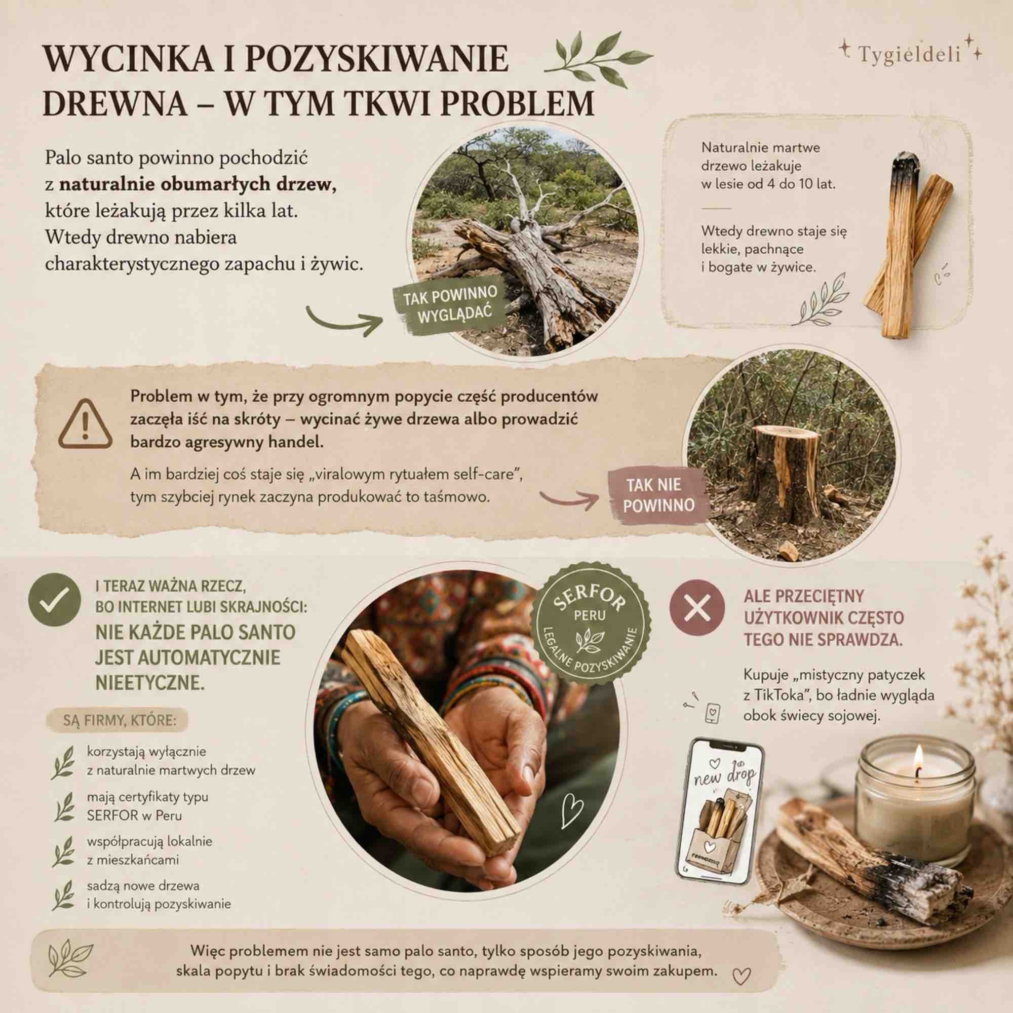 Palo santo | naturalne kadzidło z Peru | Bracia Mydlarze