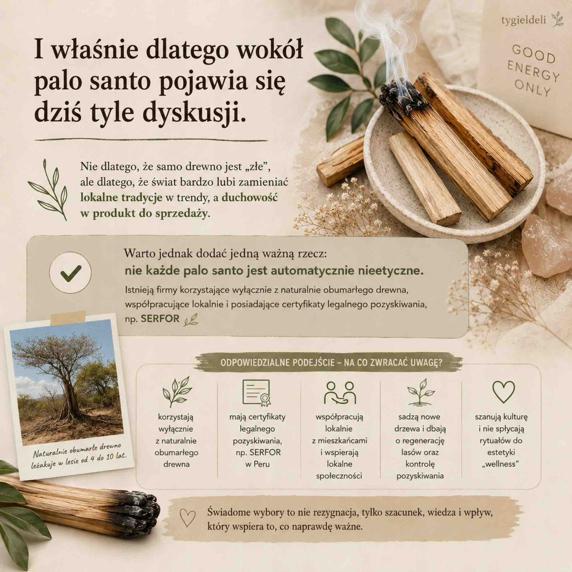 Palo santo | naturalne kadzidło z Peru | Bracia Mydlarze
