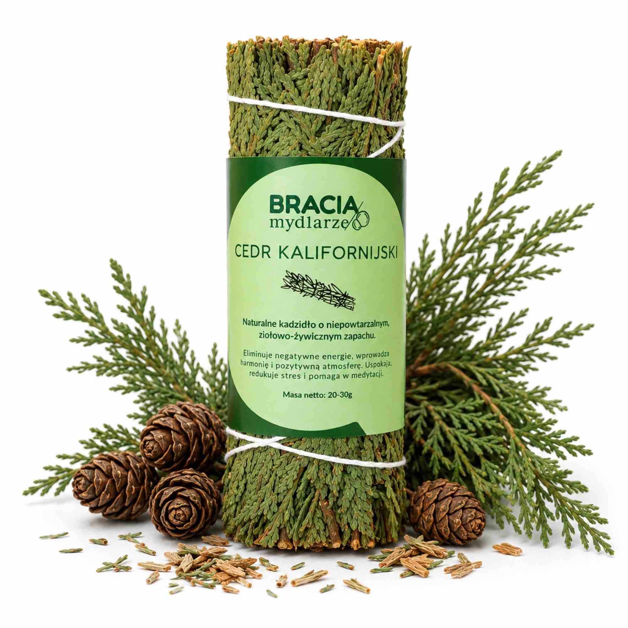 Cedr kalifornijski | naturalne kadzidło | Bracia Mydlarze