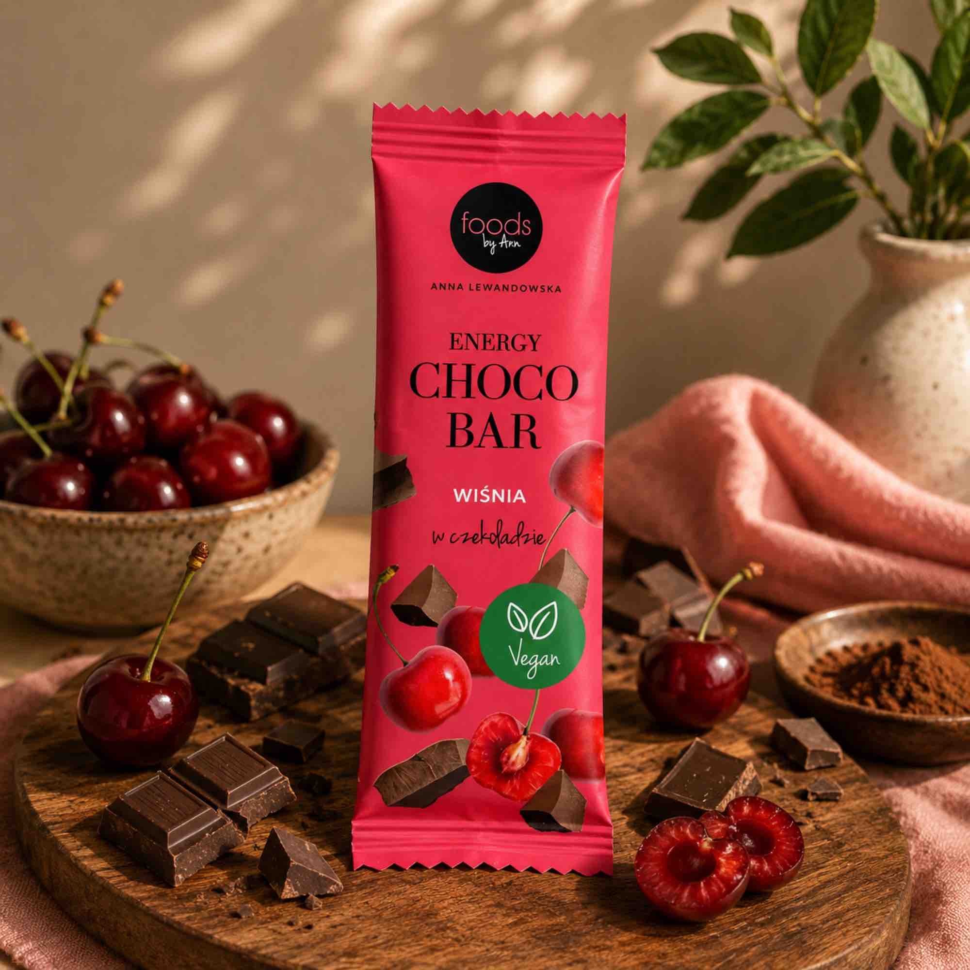 Choco Energy Bar Wiśnia w czekoladzie | 35 g | Foods by Ann