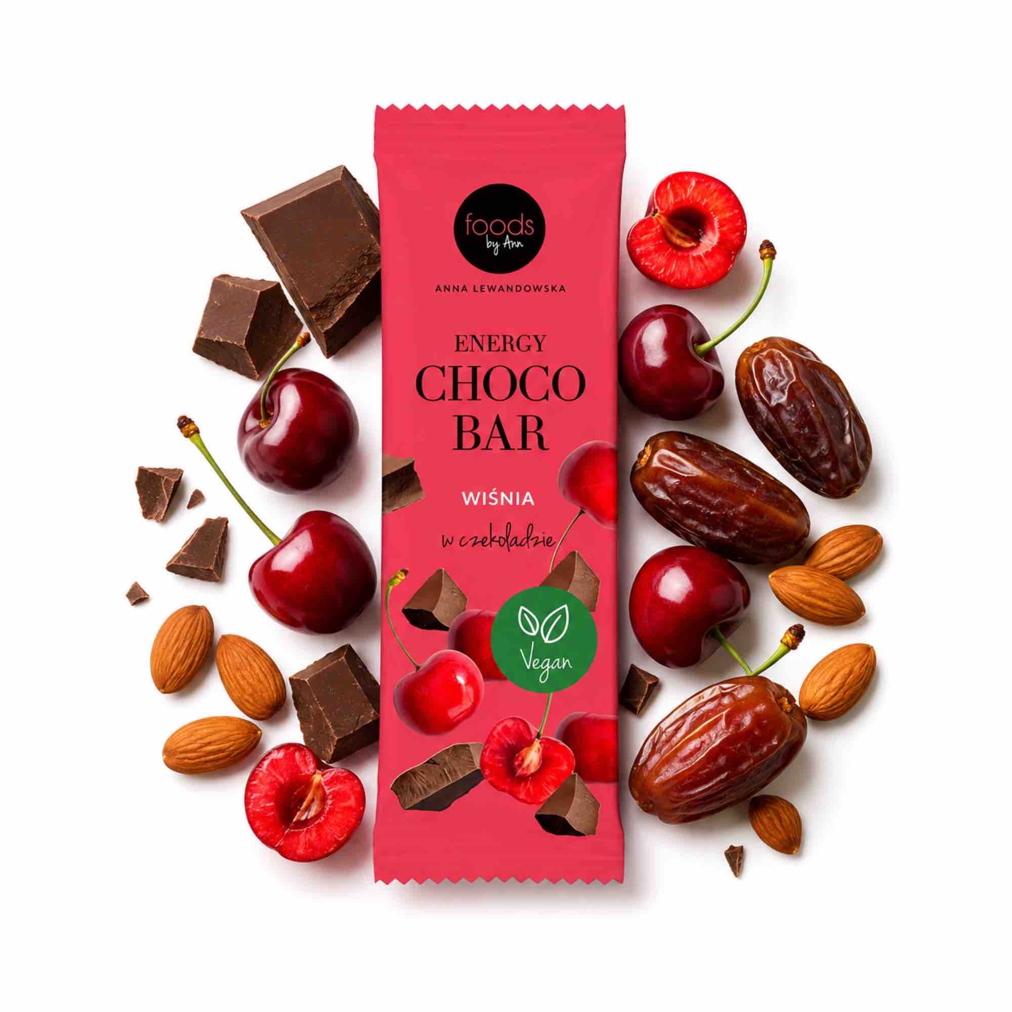 Choco Energy Bar Wiśnia w czekoladzie | 35 g | Foods by Ann