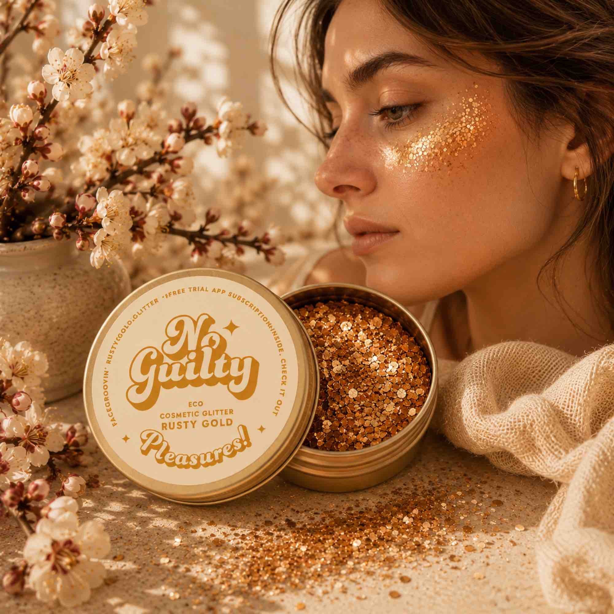 Brokat Facegroovin’ Rusty Gold Glitter | 10 g | Ministerstwo Dobrego Mydła