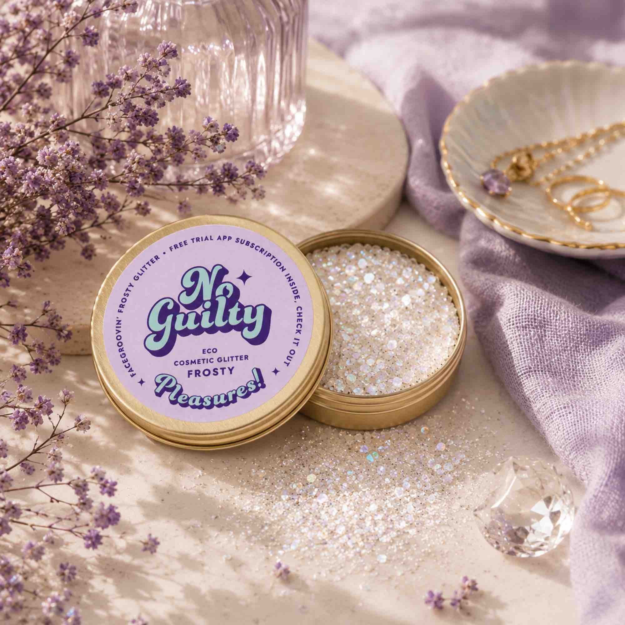 Brokat Facegroovin’ Frosty Glitter – biodegradowalny do makijażu | Ministerstwo Dobrego Mydła