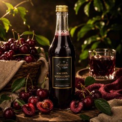 Sok wiśniowy 100% NFC bez dodatku cukru 480 ml | Cherry Gifts