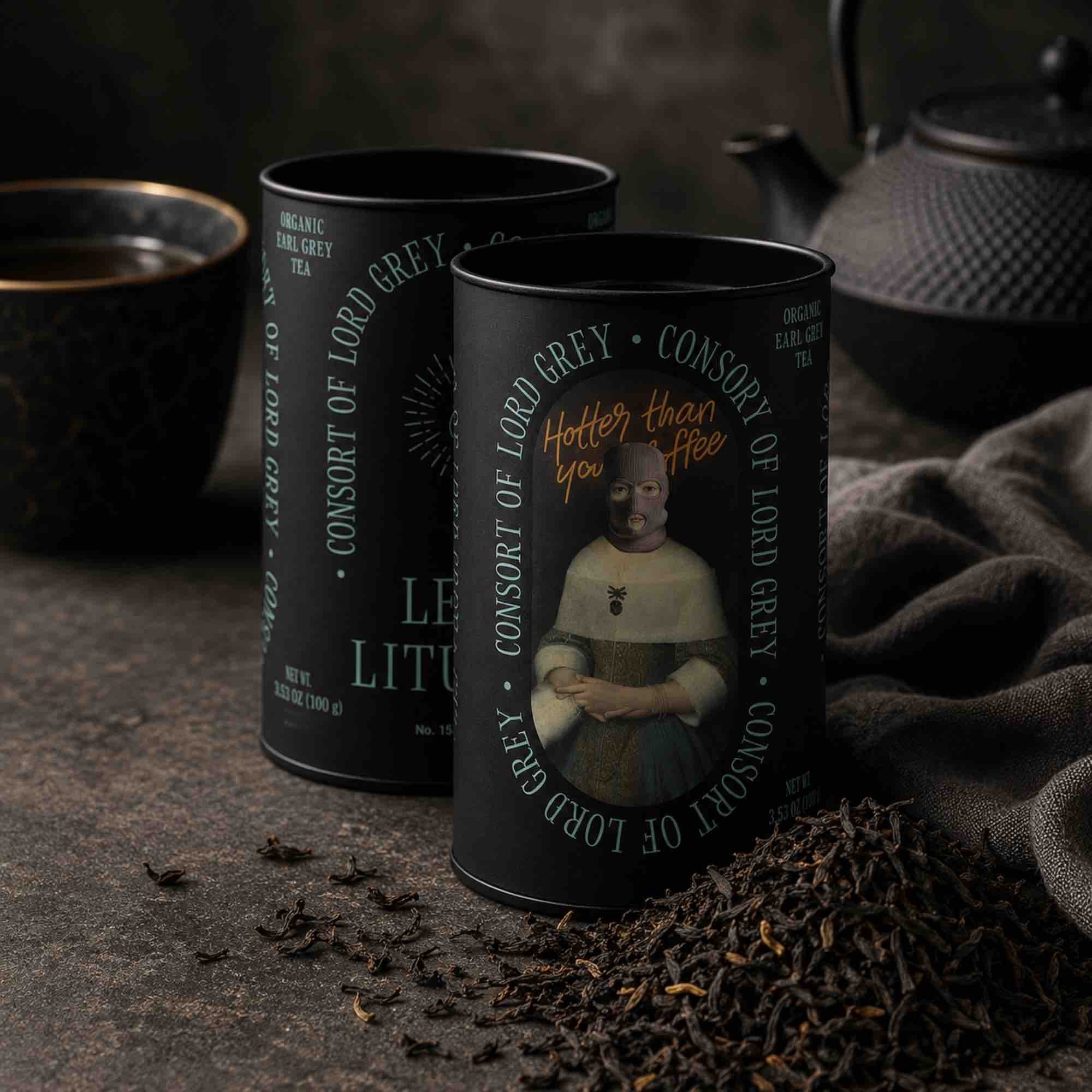 Consort of Lord Grey Leaf Liturgy, czarna herbata bio Earl Grey, puszka 60 g