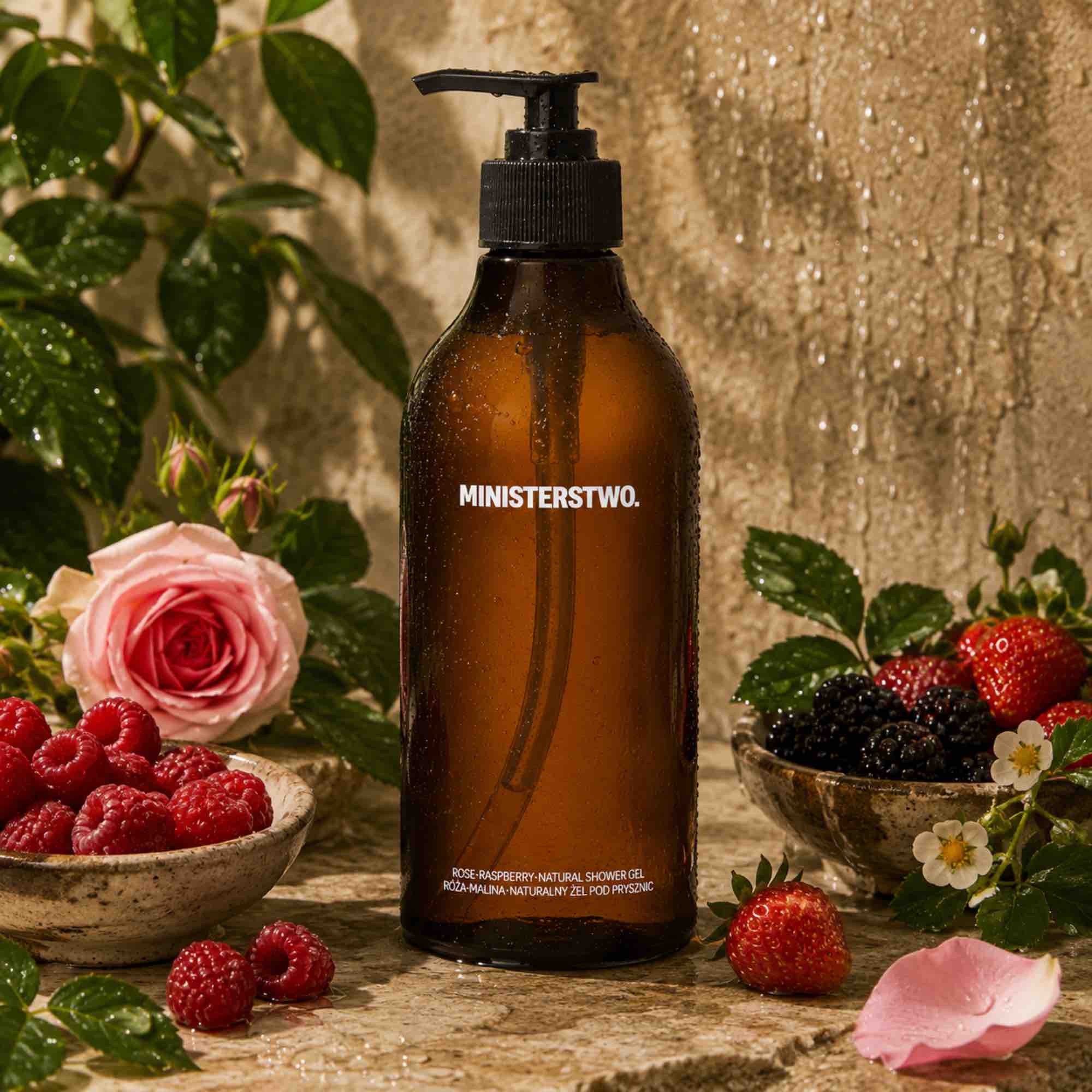 Róża-Malina żel pod prysznic 400 ml | naturalny | Ministerstwo Dobrego Mydła