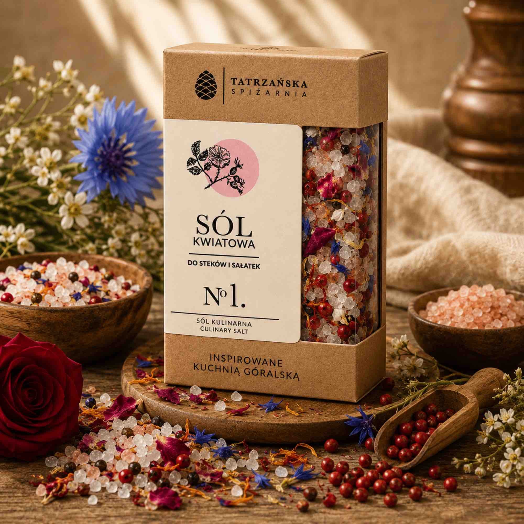 Sól kwiatowa z nitkami chilli | 120 g | Tatrzańska Spiżarnia